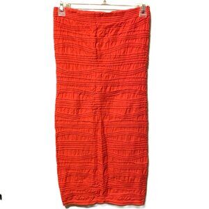 Love Chesley Strapless Dress Size Small Coral Color